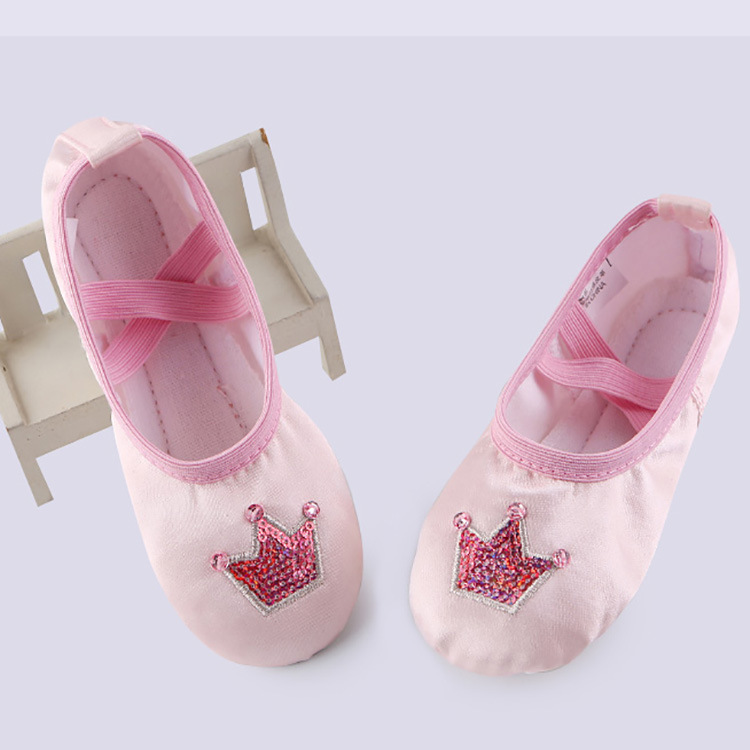 Dance Shoes with Cat Claw Soft Soles for Ballet Performance, Elasticated Edges, Laceless Slip-On Design, Non-Slip Children's Ballet Shoes