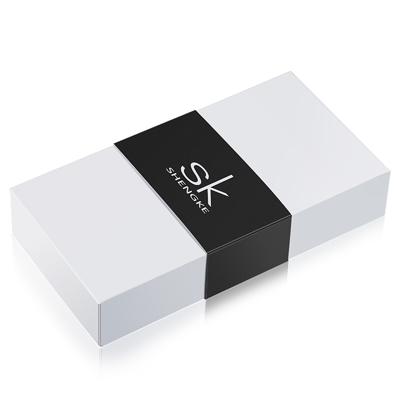 SK手表包装盒子套盒腕表配件纸质套装礼品盒扁盒工厂批发手表盒子