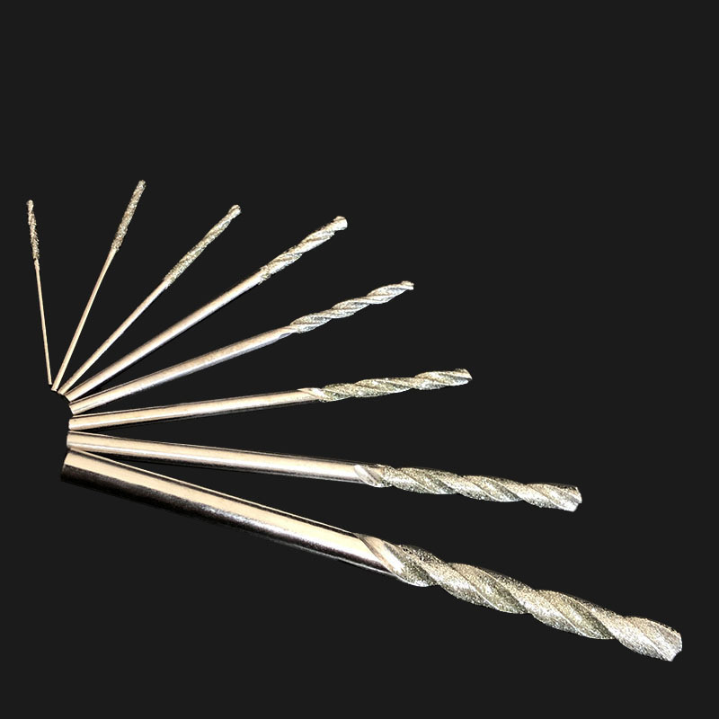 Suministro en stock de brocas helicoidales de diamante para reparación de tambores huecos, agujas de perforación, agujas de pulido, cerámica con descuentos al por mayor.