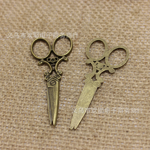 Diyアクセサリーアクセサリーレトロ大ハサミペンダントアクセサリー卸売65*25mm 1465|undefined