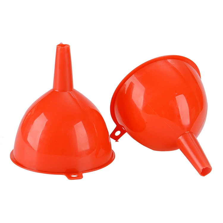 1 yuan store wholesale red plastic funnel spot Spot wine leaky oil leak kitchen, practical helper