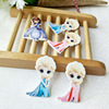 Cartoon resin with accessories, acrylic sticker, hair accessory, clothing, handmade, “Frozen”