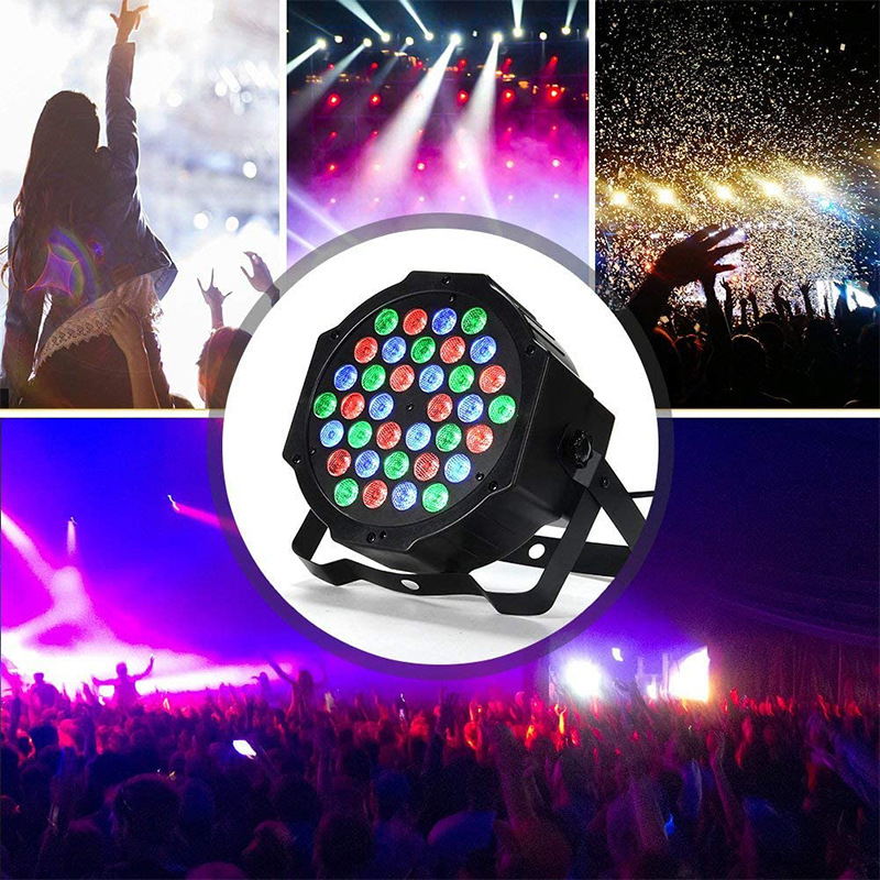 Luz LED para escenario 36 y 18 LEDs control por sonido multicolor bar boda espectáculo
