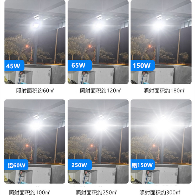 Transfronterizo dedicado Amazon llevó la luz de inundación solar lámpara de calle al aire libre iluminación de inducción hogar patio reflector