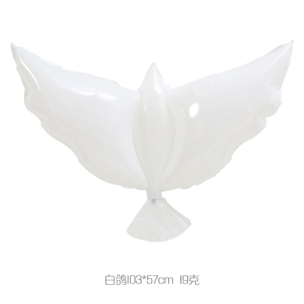 Decoración para fiestas, decoración de escenarios, globos de paloma blanca grandes al por mayor, globos de aluminio de paloma blanca, globos decorativos
