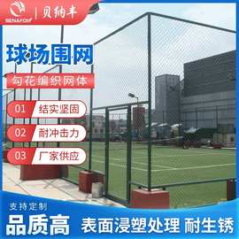 球场围网按需供应体育场围护栏网篮球场围网pvc铁丝包塑球场围网