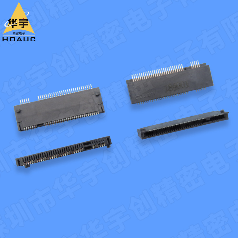 笔电内存硬盘插槽游开口超薄2.3H NGFF M.2 B KEY 0.5PH 75P母座