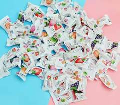 Expensive Lady Fruity Flavored Soft Candy with Crispy Shell Milk Candy Fresh Milk Balls 500g Bulk Fruit Candy Happy Candy Wholesale Candy