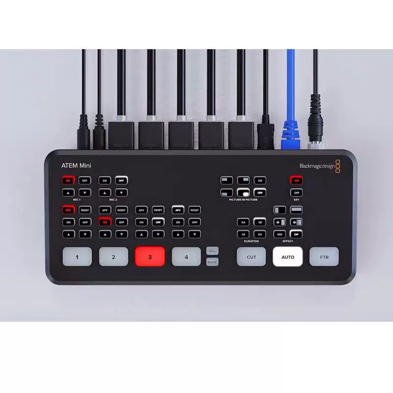 BMD ATEM MINI Pro коммутатор, HDMI вход HD-видео, USB кодирование для прямой трансляции