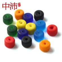 中沛 磨砂老琉璃桶珠 古法琉璃散珠佛珠手链diy饰品配件手工批发