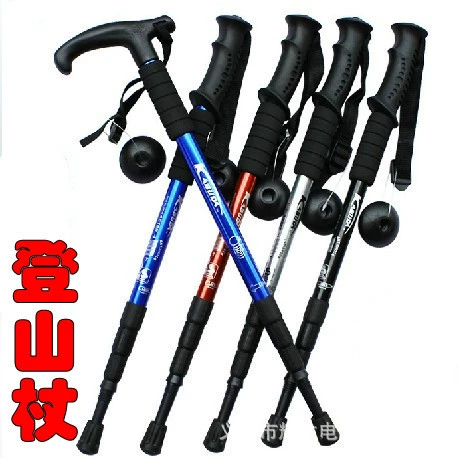 Походная палка на открытом воздухе Выдвижная альпинистская трость для пожилых людей из алюминиевого сплава походная палка костыль оптом