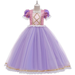 Snow White Frozen Rapunzel Dress Foreign Trade Children's Clothing Girls Dress Rapunzel Dress