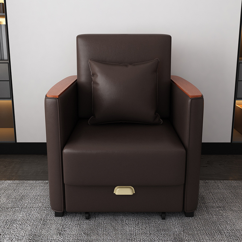 silla de acompañamiento de tela de cuero plegable multifuncional silla médica de doble propósito para almuerzo de una sola persona