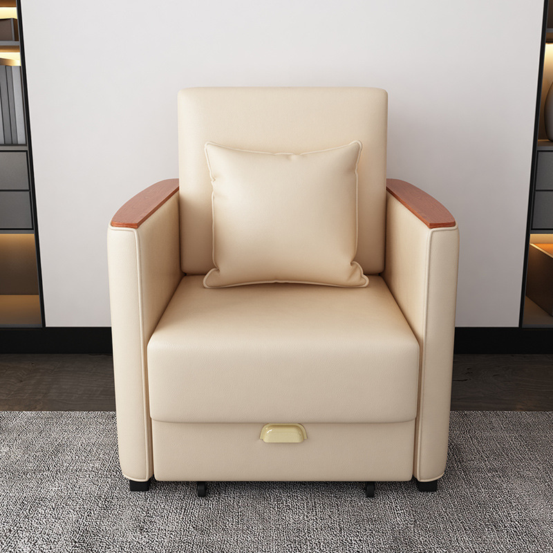 silla de acompañamiento de tela de cuero plegable multifuncional silla médica de doble propósito para almuerzo de una sola persona