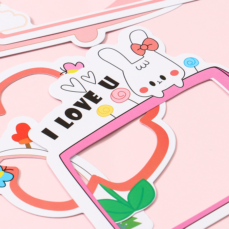 Marco DE FOTOS pegatinas jardín de infantes crecimiento manual bebé producción material decorativo accesorios DIY libro material mano cuenta pegatinas