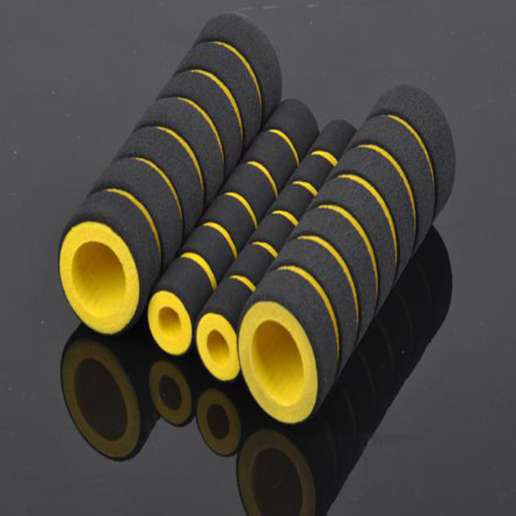 自行车把套NBR泡棉黑红磨砂高密度海绵手把套厂货优质耐用