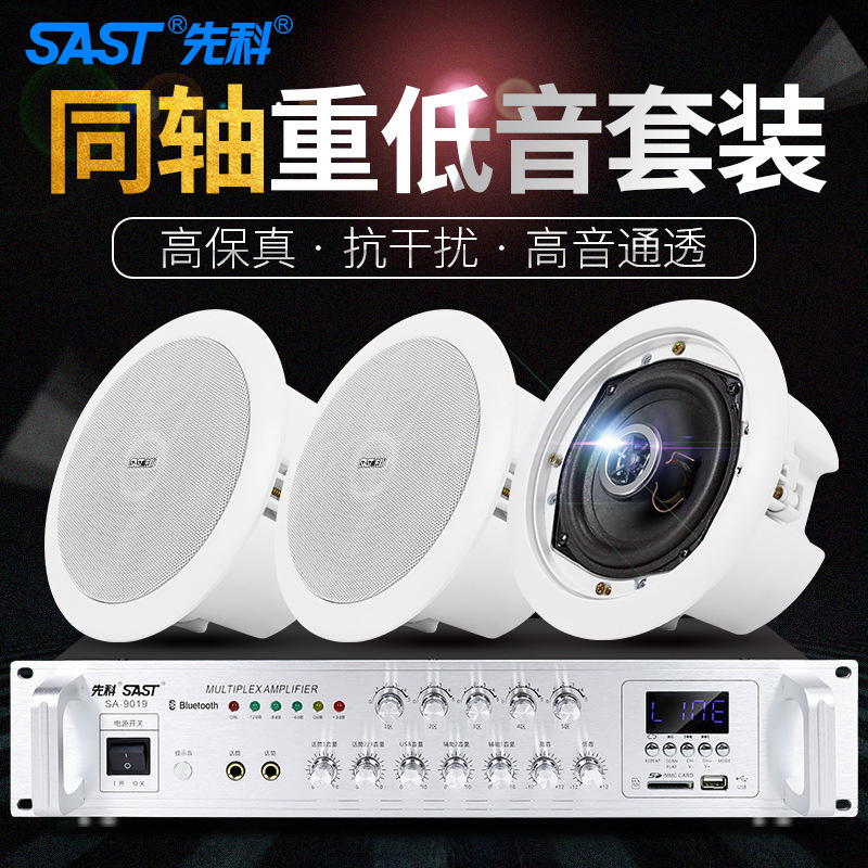 Xianke S4-1 Coaxial Ceiling Speaker Ceiling Speaker Shop School Wall Hanging Background Music Audio Wholesale Xianke S4-1 Coaxial Ceiling Speaker Ceiling Speaker Shop School Wall Hanging Background Music Audio Wholesale