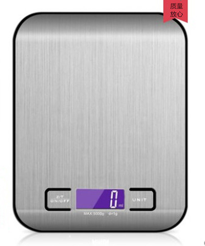 Factory direct sales quality assurance flat stainless steel food scale kitchen household scale electronic scale gram weight scale