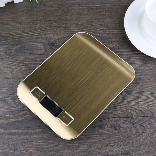 Factory direct sales quality assurance flat stainless steel food scale kitchen household scale electronic scale gram weight scale