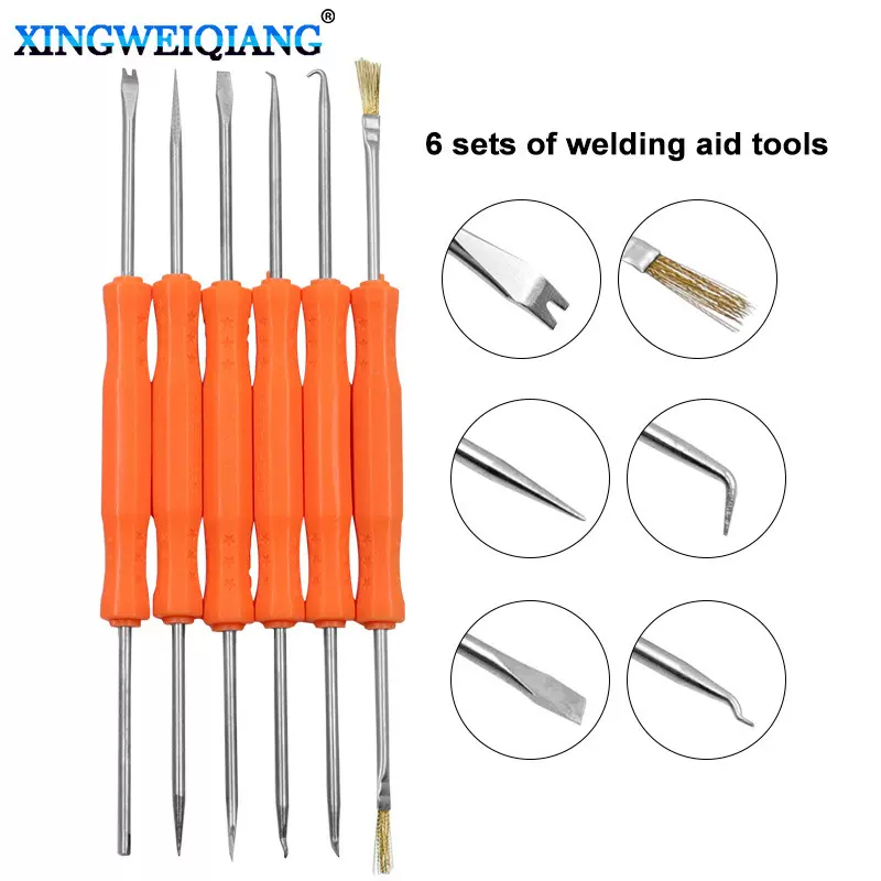 6支装电路板焊接套件维修助焊工具 焊接辅助工具套装 PCB拆焊组合