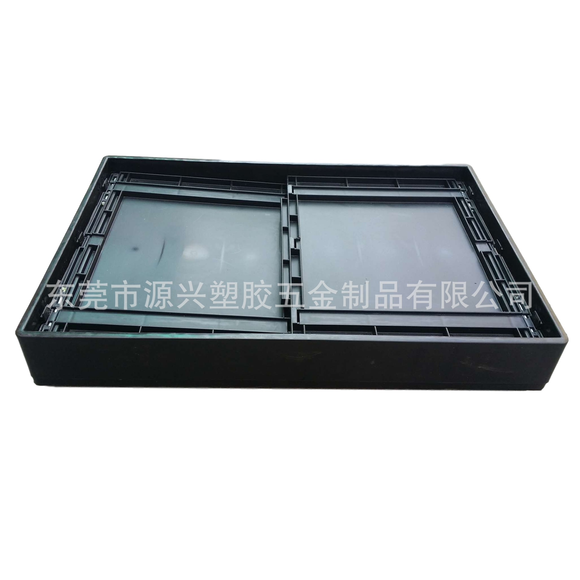 全新料防静电折叠收纳箱 节省空间黑色塑料胶箱包装盒运输配送框