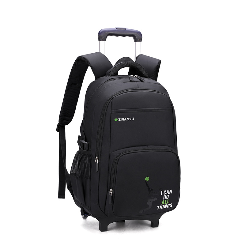 Pescado natural Escuela Secundaria estudiante masculino carro mochila subir escaleras de gran capacidad de una sola pieza de entrega mochila de moda