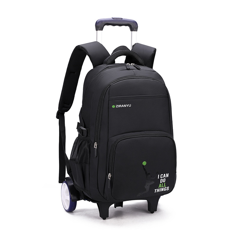 Pescado natural Escuela Secundaria estudiante masculino carro mochila subir escaleras de gran capacidad de una sola pieza de entrega mochila de moda