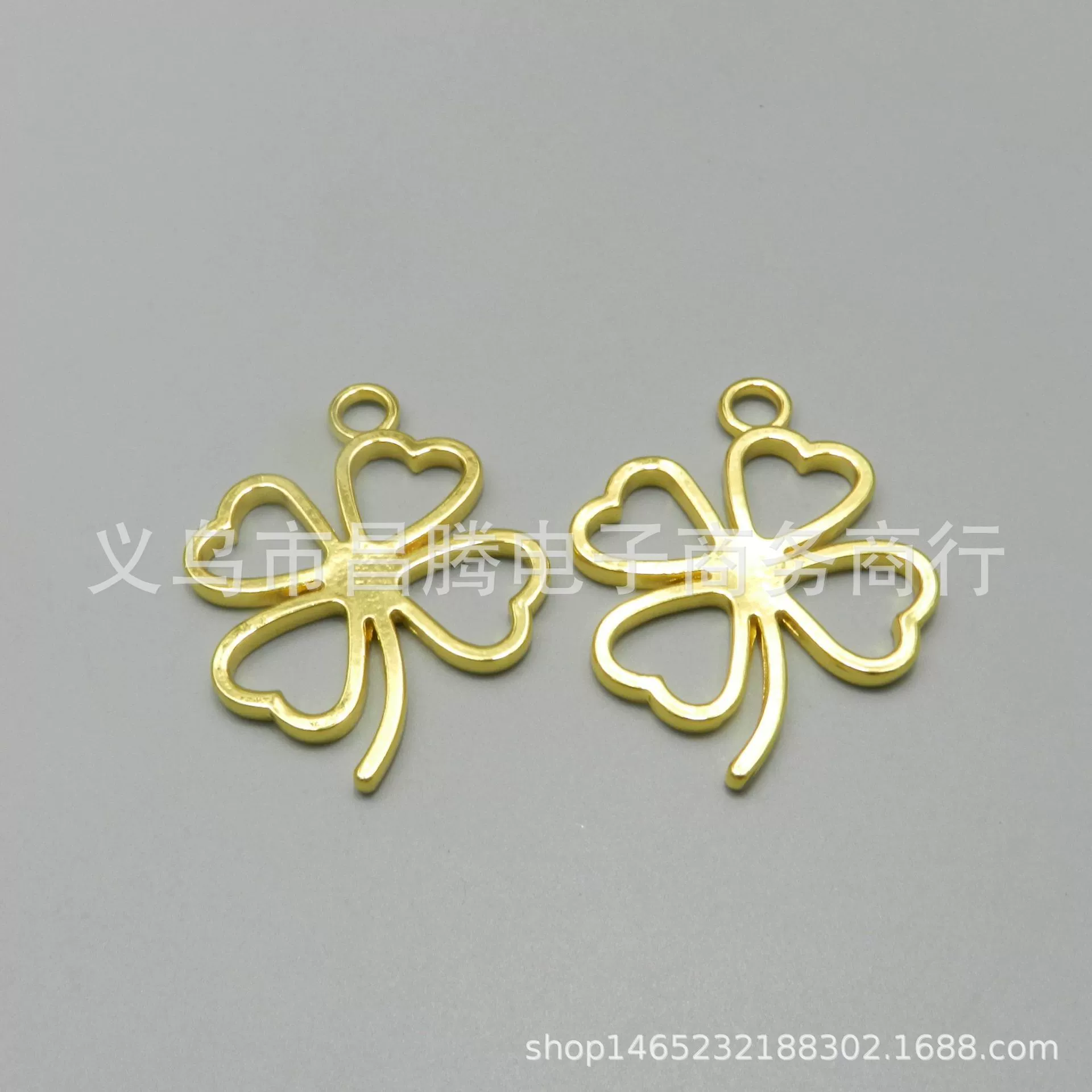 Сохранение цвета счастливой травы УФ-клей капля граница четырехлистный клевер металлическая полая кайма DIY ювелирные аксессуары материалы ручной работы материалы