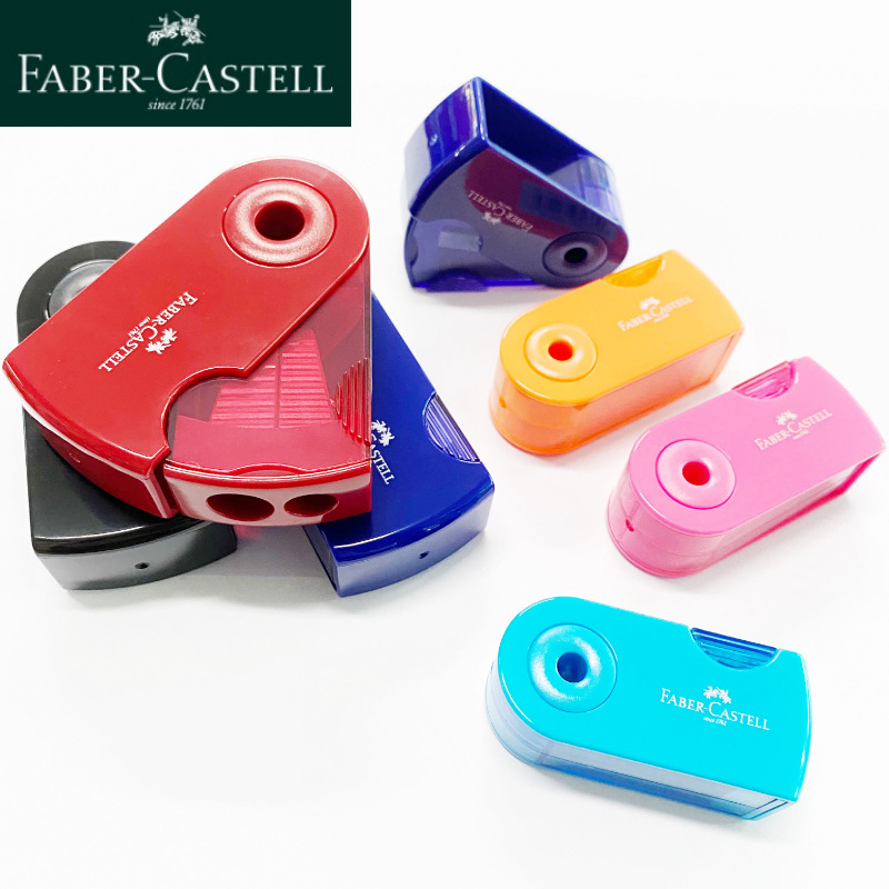 Sacapuntas de lápiz Faber-Jia alemán 1827 Sacapuntas de lápiz de un solo agujero de doble agujero Sacapuntas de lápiz de dibujo de plomo de color Sacapuntas de lápiz de Estudiante
