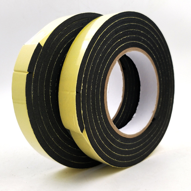 EVA海绵胶带单面黑色 强粘力泡沫泡棉防撞密封胶条5mm厚包邮