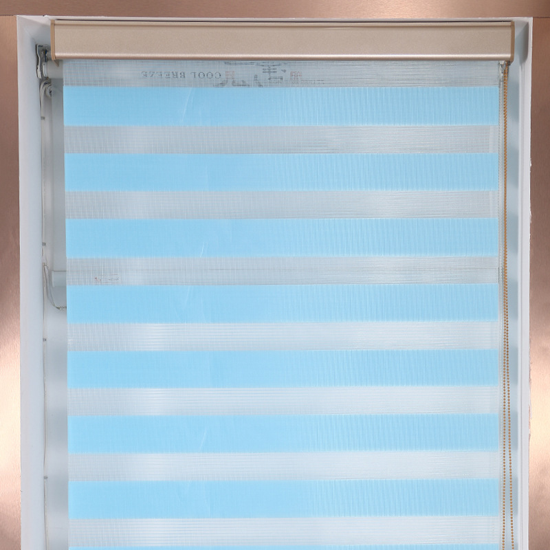 Household semi-shading double-layer soft gauze curtain sun-proof curtain dormitory study living room office bathroom sun-proof shutter Household semi-shading double-layer soft gauze curtain sun-proof curtain dormitory study living room office bathroom sun-proof shutter