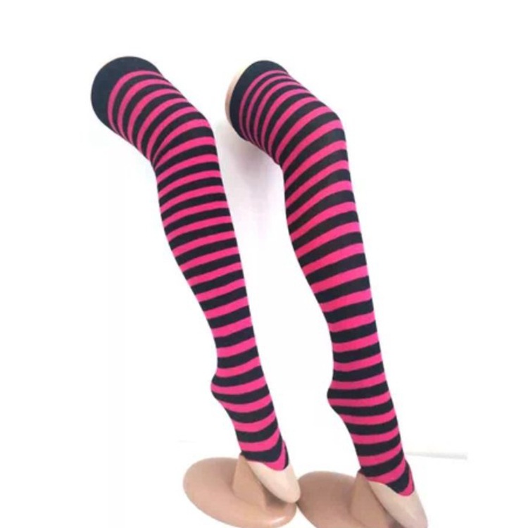 Calcetines a rayas de Pascua, medias de Navidad, día de Irlanda, fiestas, joyas, calcetines