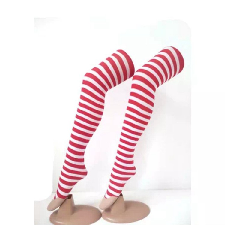 Calcetines a rayas de Pascua, medias de Navidad, día de Irlanda, fiestas, joyas, calcetines