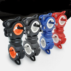 360 light holder bicycle flashlight lamp clip headlight holder fixed bracket bicycle clip mountain bike riding equipment accessories
