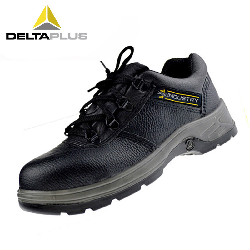 代尔塔301901防砸防静电 耐油耐磨防滑减震橡胶大底低帮安全鞋