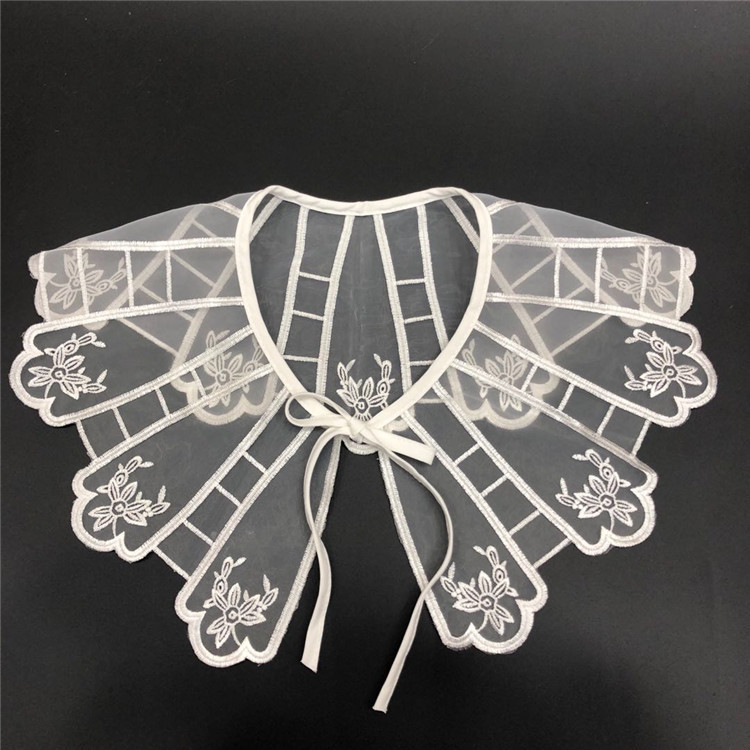 Computer Embroidered Princess Dress Decoration Collar Sweater Decoration Carved Hole Casual Clothing Fake Collar Children's Clothing Dress Accessories