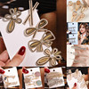 Hair accessory from pearl, hairgrip with bow, hairpins, bangs, Korean style, internet celebrity