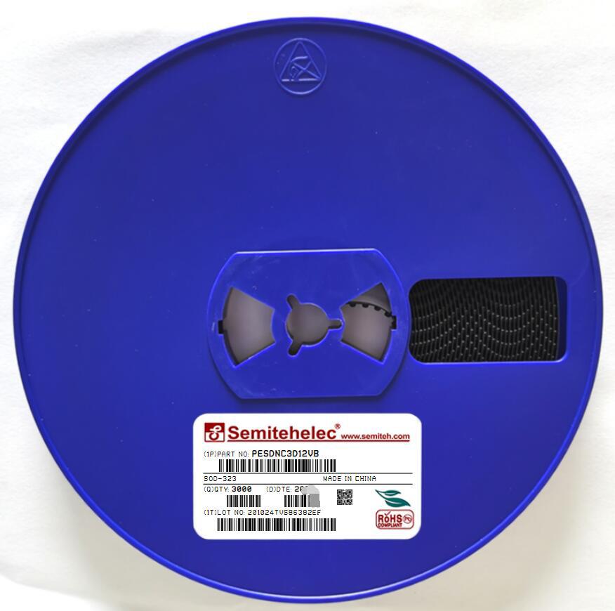 PESDNC3D12VB ESD/TVS二极管 SOD323 SEMITEH 全新原装正品