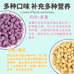 Bulk Pet Dog Freeze-Dried Chicken and Vegetable Kibble for Puppies and Kittens - 0.5 Pounds