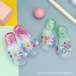 Summer New Children's Slippers Fruit Strawberry Cartoon Non-Slip Girls Baby Slippers Soft Bottom Children's Shoes Indoor and Outdoor