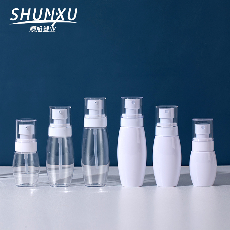 按压喷雾瓶60ml爽肤水定妆小喷壶pet塑料空瓶纳米喷雾分装瓶便携