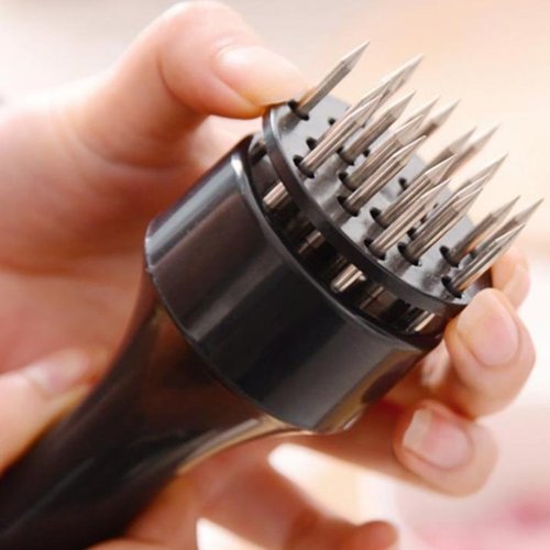 Household steak tenderizer stainless steel tendon needle outdoor barbecue pork chop tenderizer meat hammer kitchen tool