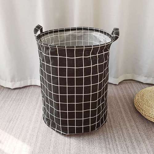 Household Fabric Laundry Basket Dirty Clothes Hamper Folding Toy Clothing Storage Basket Storage Tub Laundry Basket