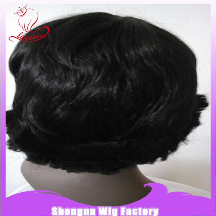 Yiwu wig factory fashion black hair African hair short curly hair wig foreign trade cooperation factory