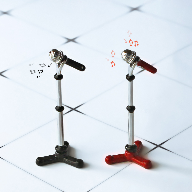 Factory direct supply doll house accessories diy miniature model toy ornaments creative simulation low microphone B226 Factory direct supply doll house accessories diy miniature model toy ornaments creative simulation low microphone B226