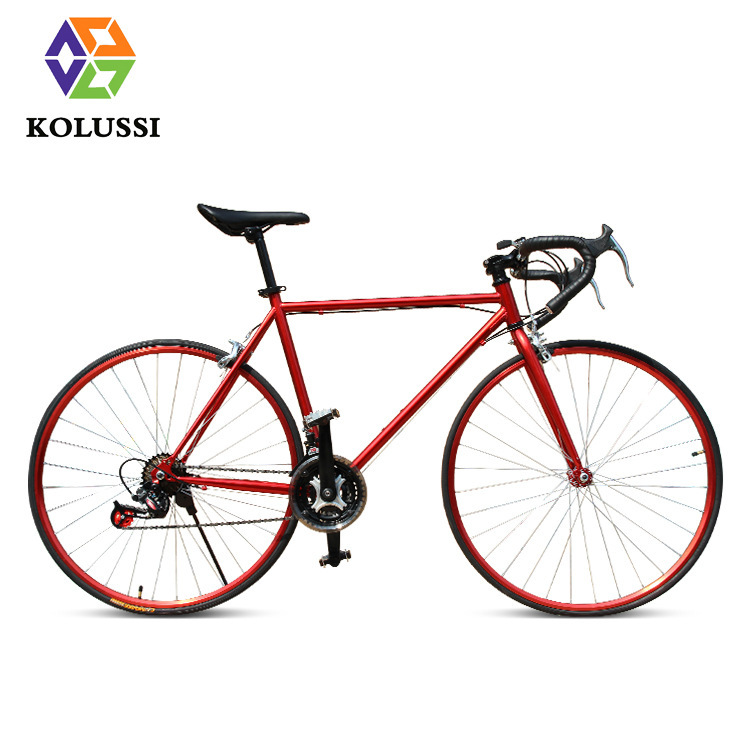 Retro Road Five-Wheel Bicycle Racing 24-Speed Curved Handlebar Double V-Brake 700Cc Variable Speed Male and Female Student Bicycle