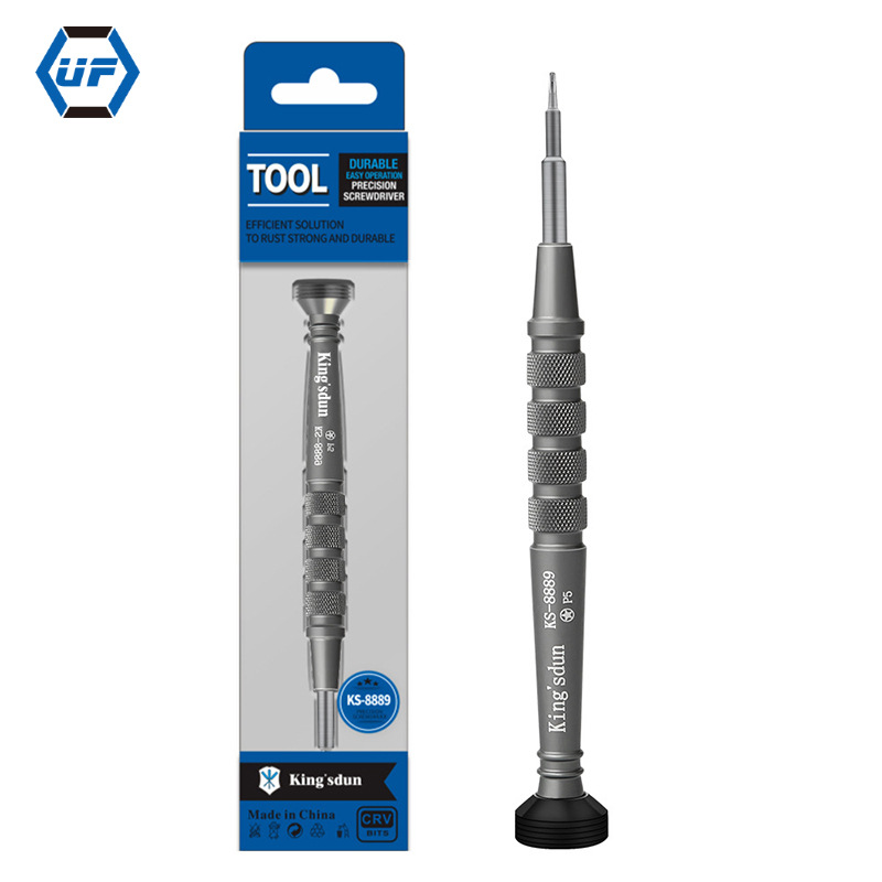 友福工具精密1.2五角星螺丝刀P5螺丝批S2工具钢加硬处理梅花形起