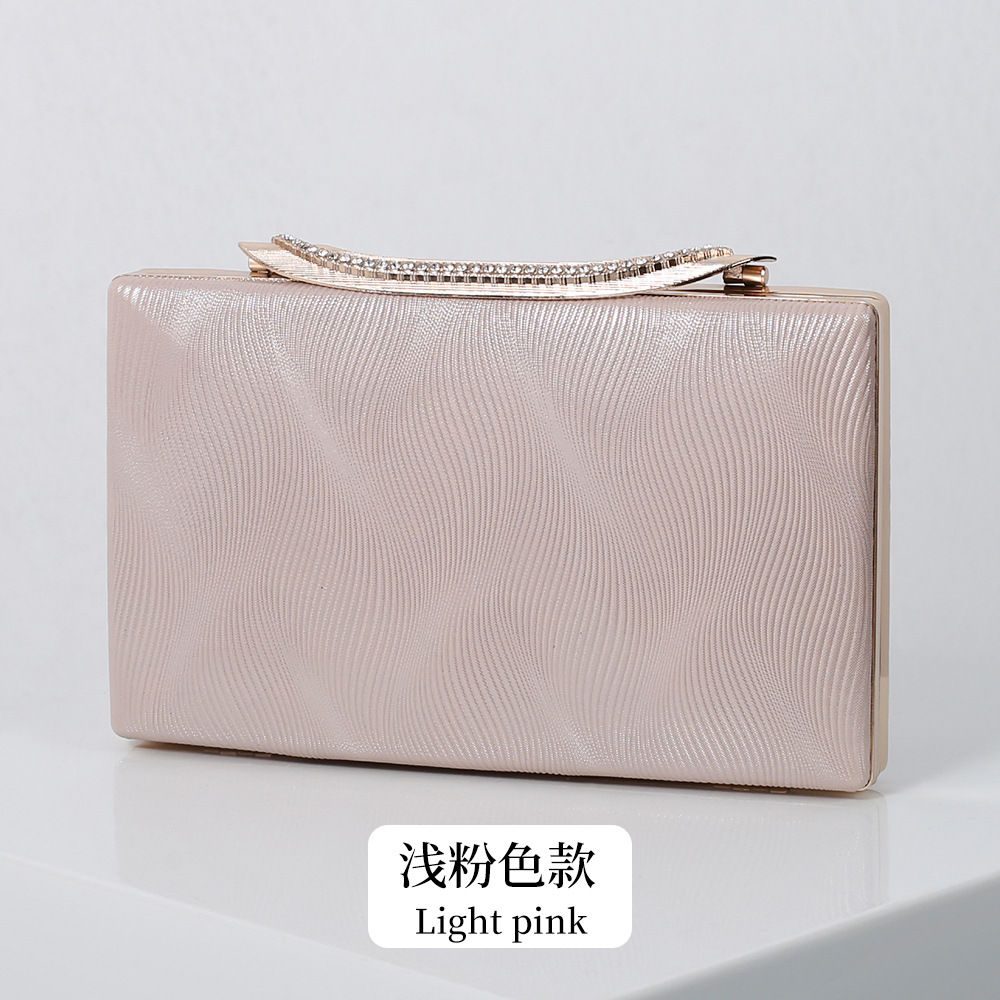 2023 nuevo bolso de noche transfronterizo bolso de banquete bolso de hombro de moda bolso de noche de mano vestido de todo fósforo pequeño bolso cuadrado