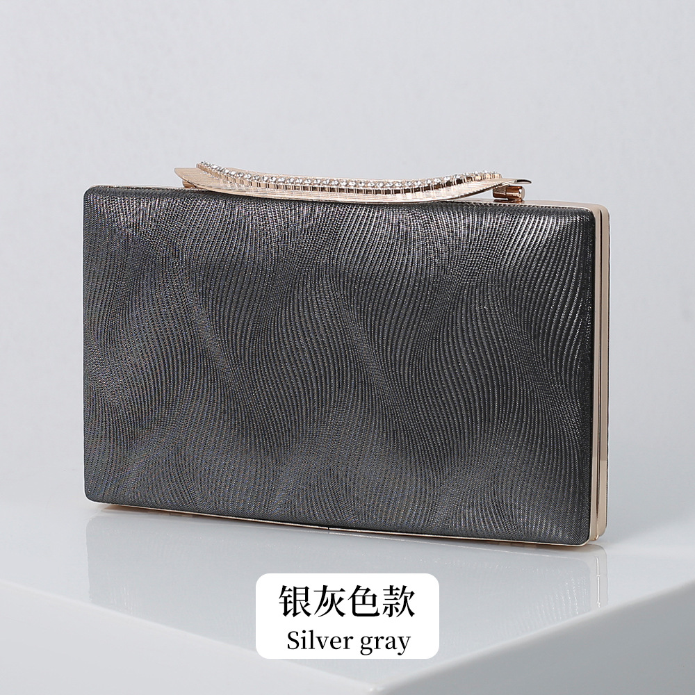 2023 nuevo bolso de noche transfronterizo bolso de banquete bolso de hombro de moda bolso de noche de mano vestido de todo fósforo pequeño bolso cuadrado