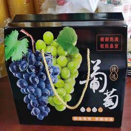 现货葡萄包装盒5/10斤装葡萄提子礼品盒精品采摘礼盒纸箱可印logo